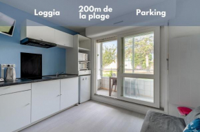 Studio avec loggia - à 200m de la plage - Parking